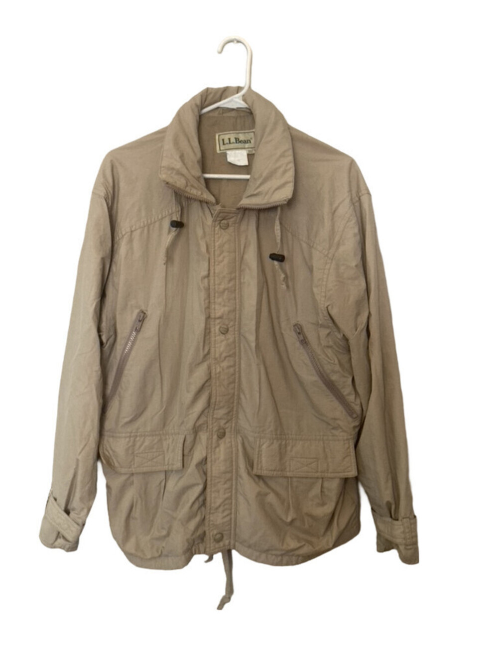 Vintage Mens L L Bean Tan Outdoor Parker Jacket - size S